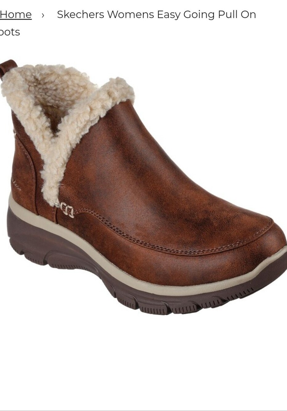Skechers Easy Going Gold Rush Boots In Chocolate Sz 10